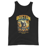 Stars And Birds Boston Terrier Dog Since 1875 Unisex Tank Top . Black