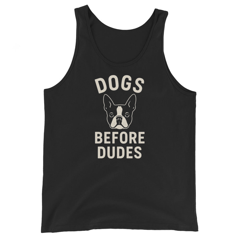 Dog Before Dudes Tank Top . Black