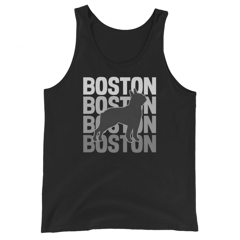Boston Streetwear Unisex Tank Top . Black