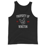 Property Of My Dog Custom Unisex Tank Top . Black