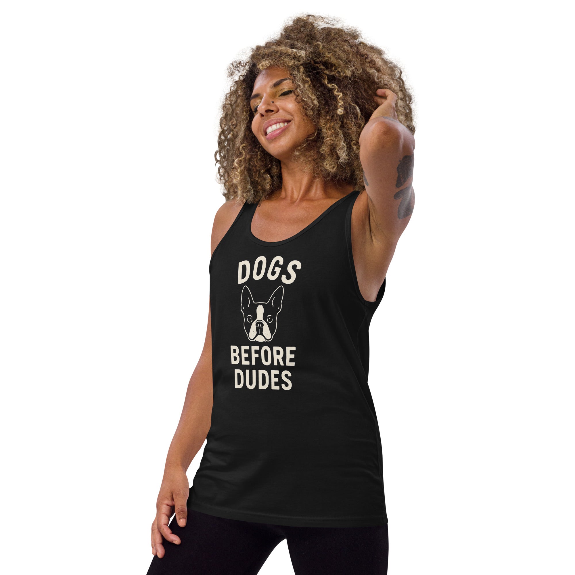 Dog Before Dudes Tank Top .