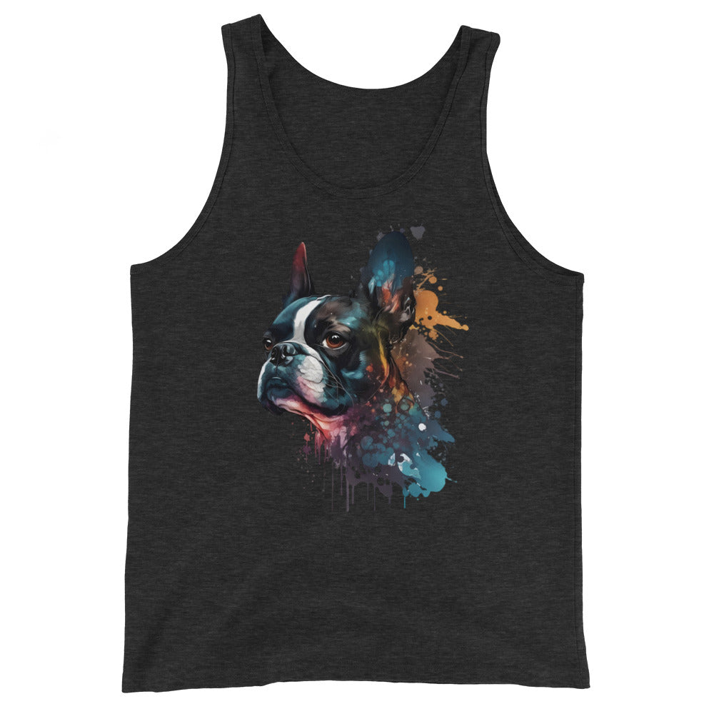 Boston Terrier Art Unisex Tank Top