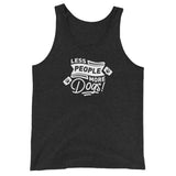 Less People More Dogs Unisex Tank Top