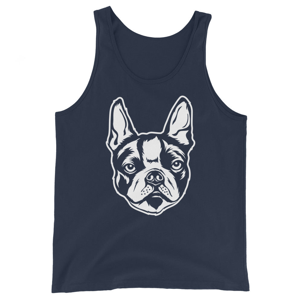 Boston Terrier Dog Face Tank Top