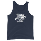 Less People More Dogs Unisex Tank Top
