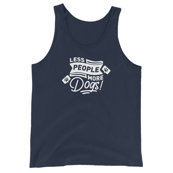 Less People More Dogs Unisex Tank Top