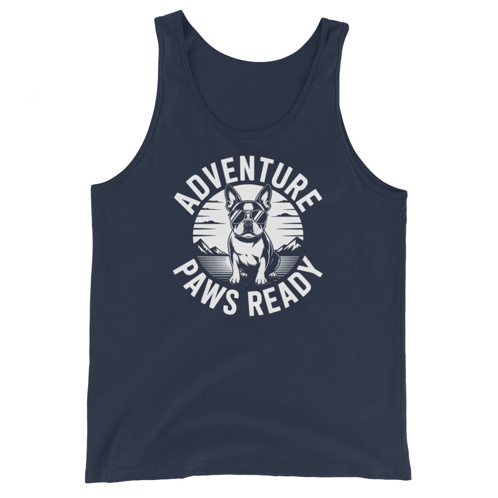 Adventure Paws Ready Unisex Tank Top . Navy