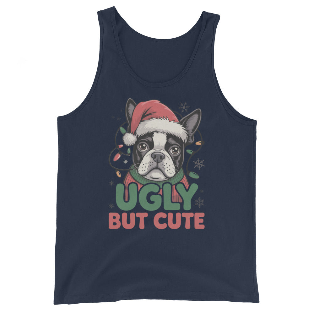 Ugly But Cute Unisex Tank Top . Navy