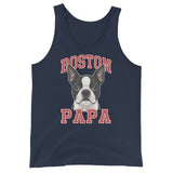 Boston Papa Tank Top . Navy