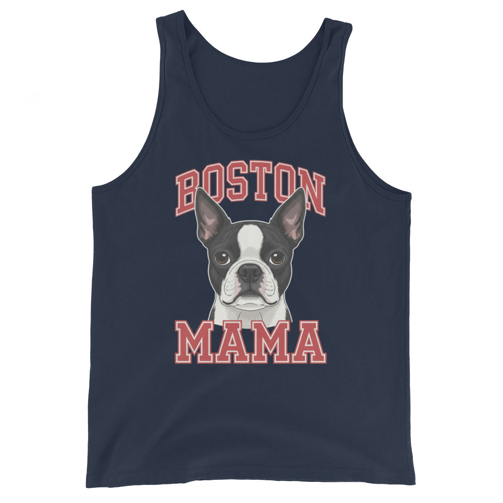 Boston Mama Tank Top . Navy