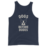 Dog Before Dudes Tank Top . Navy