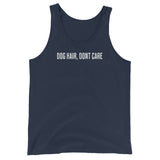 Dog Hair, Don't Care Unisex Tank Top . Navy
