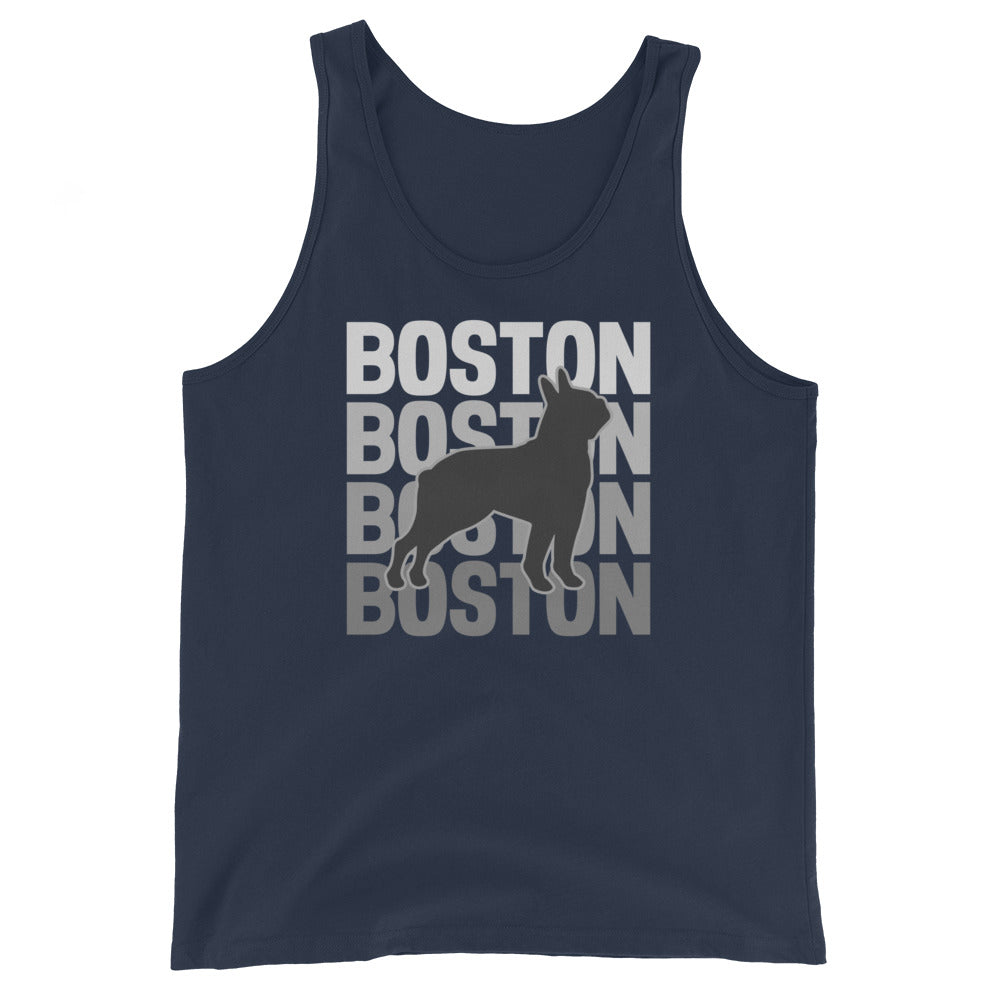 Boston Streetwear Unisex Tank Top . Navy
