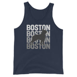 Boston Streetwear Unisex Tank Top . Navy