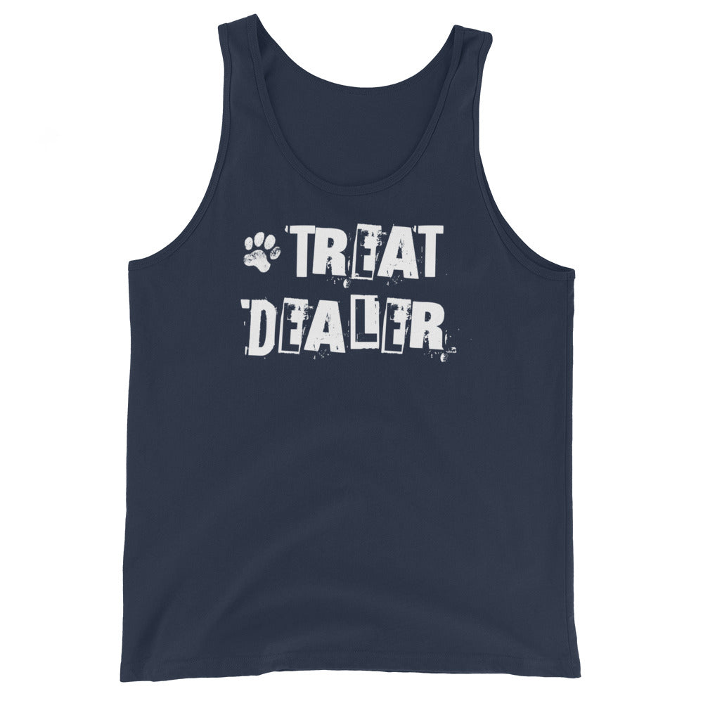 Dog Treat Dealer Unisex Tank Top . Navy