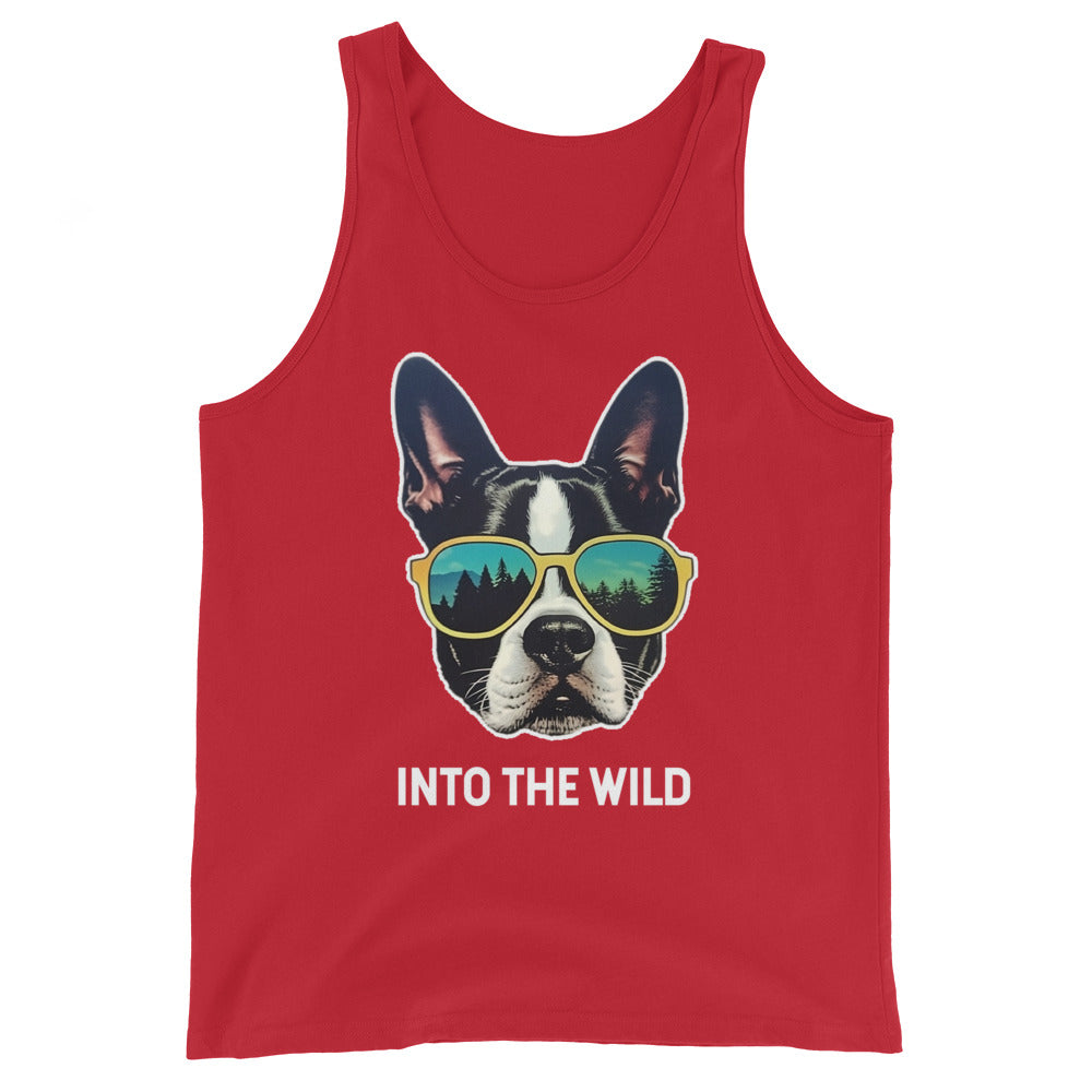 Into The Wild Boston Terrier Unisex Tank Top