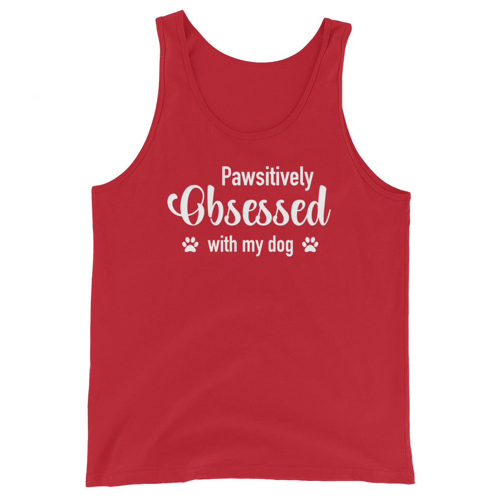 Pawsitively Obsessed With My Dog Unisex Tank Top