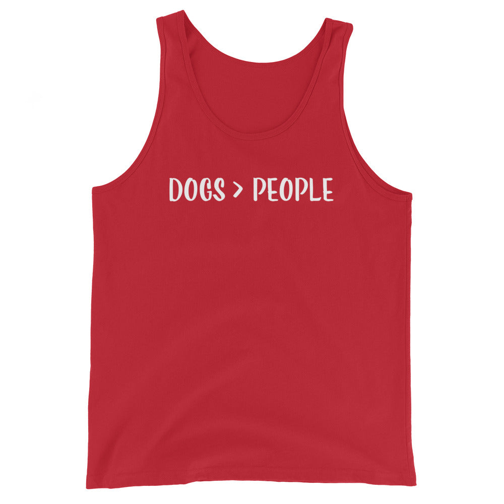 Dogs Are Greater Than People Unisex Tank Top