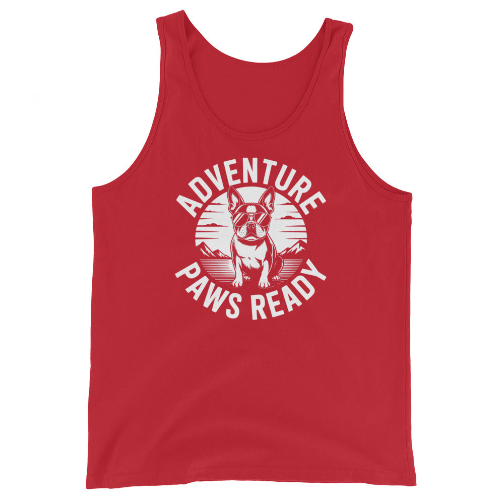 Adventure Paws Ready Unisex Tank Top . Red
