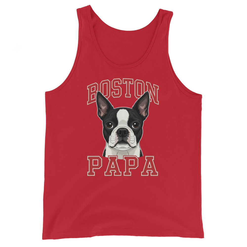 Boston Papa Tank Top . Red