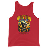 Stars And Birds Boston Terrier Dog Since 1875 Unisex Tank Top . Red