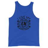I Love My Boston Terrier Unisex Tank Top