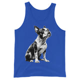 Boston Terrier Line Art Unisex Tank Top