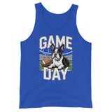 Football Boston Terrier Dog Game Day Unisex Tank Top . True Royal