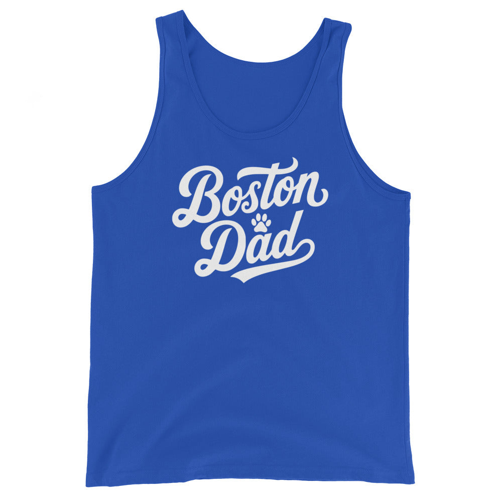Boston Dad Tank Top . True Royal