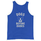 Dog Before Dudes Tank Top . True Royal
