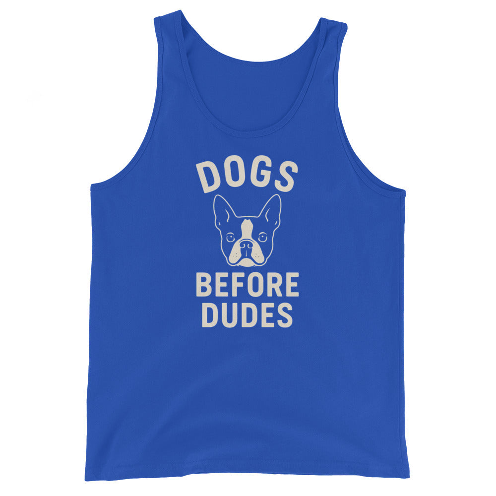 Dog Before Dudes Tank Top . True Royal