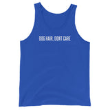 Dog Hair, Don't Care Unisex Tank Top . True Royal