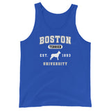 Boston Terrier University EST 1893 Unisex Tank Top . True Royal