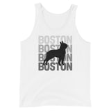 Boston Streetwear Unisex Tank Top . White