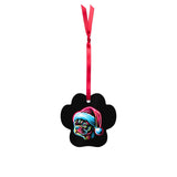 Bright Boston Holiday - Santa Pup Metal Christmas Ornament