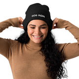 Dog Mom Organic Ribbed Beanie