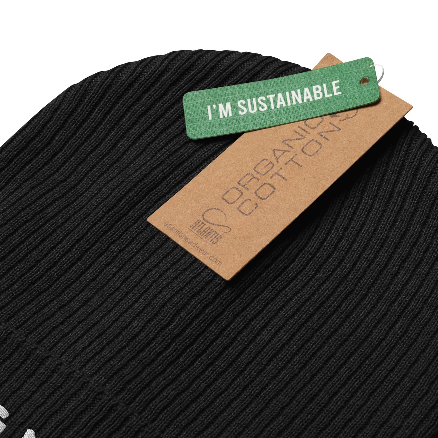 Dog Mom Organic Ribbed Beanie
