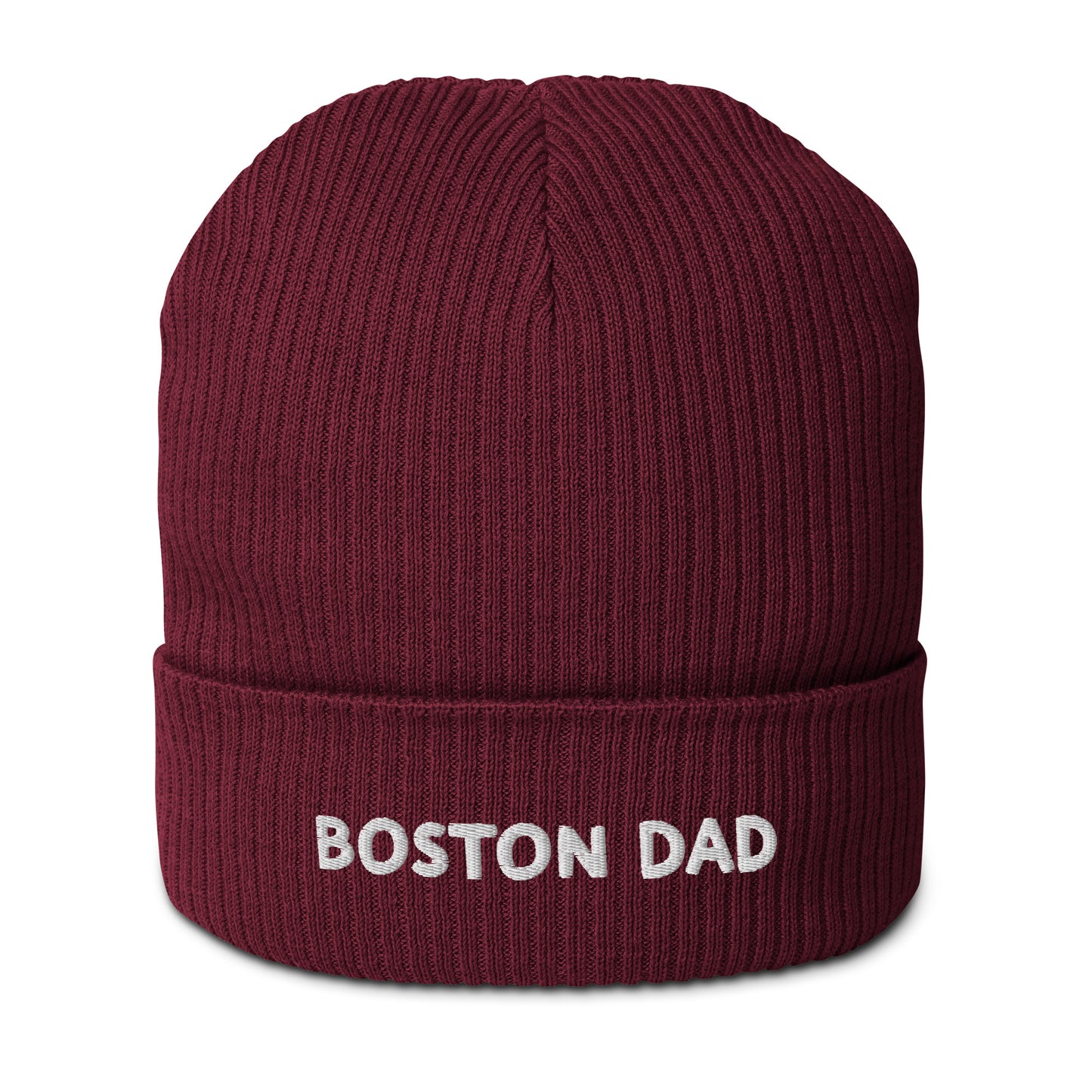 Boston Dad Organic Ribbed Beanie