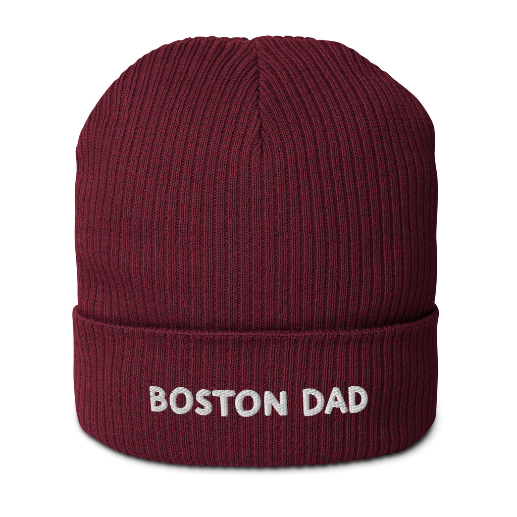 Boston Dad Organic Ribbed Beanie