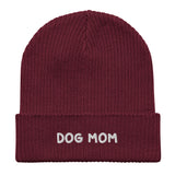 Dog Mom Organic Ribbed Beanie