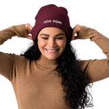Dog Mom Organic Ribbed Beanie