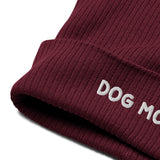 Dog Mom Organic Ribbed Beanie