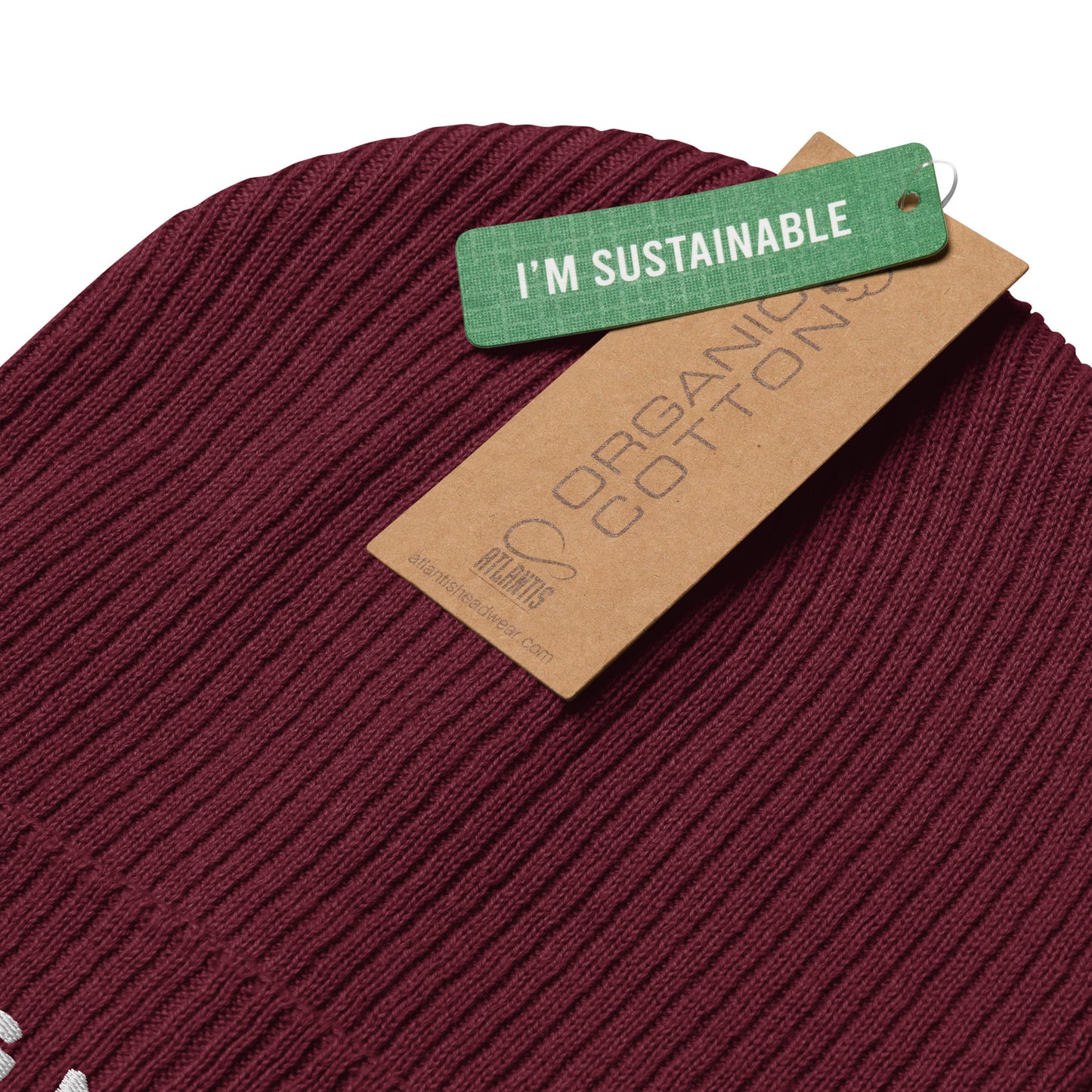 Dog Mom Organic Ribbed Beanie