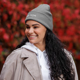 Dog Mom Organic Ribbed Beanie