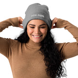 Dog Mom Organic Ribbed Beanie