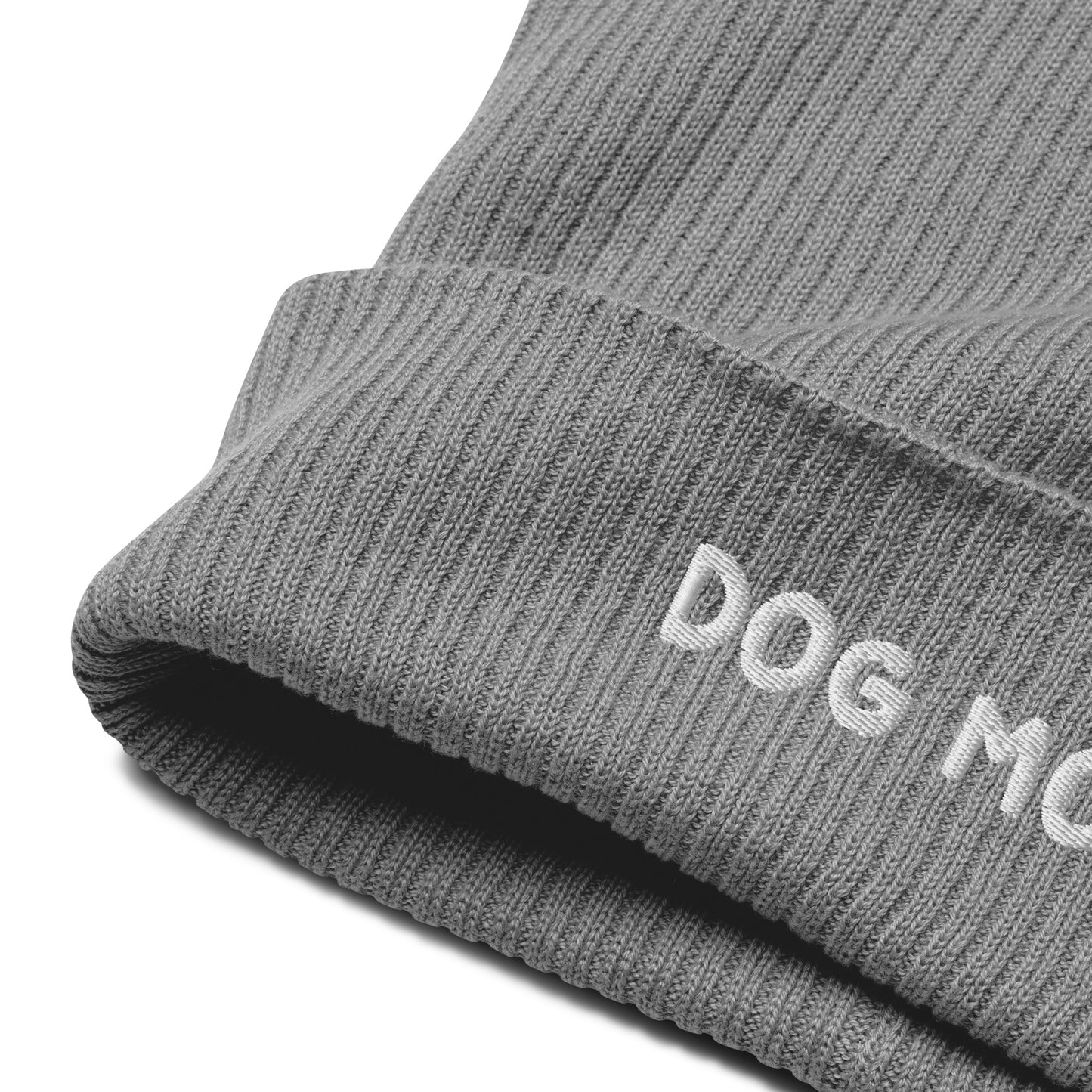 Dog Mom Organic Ribbed Beanie