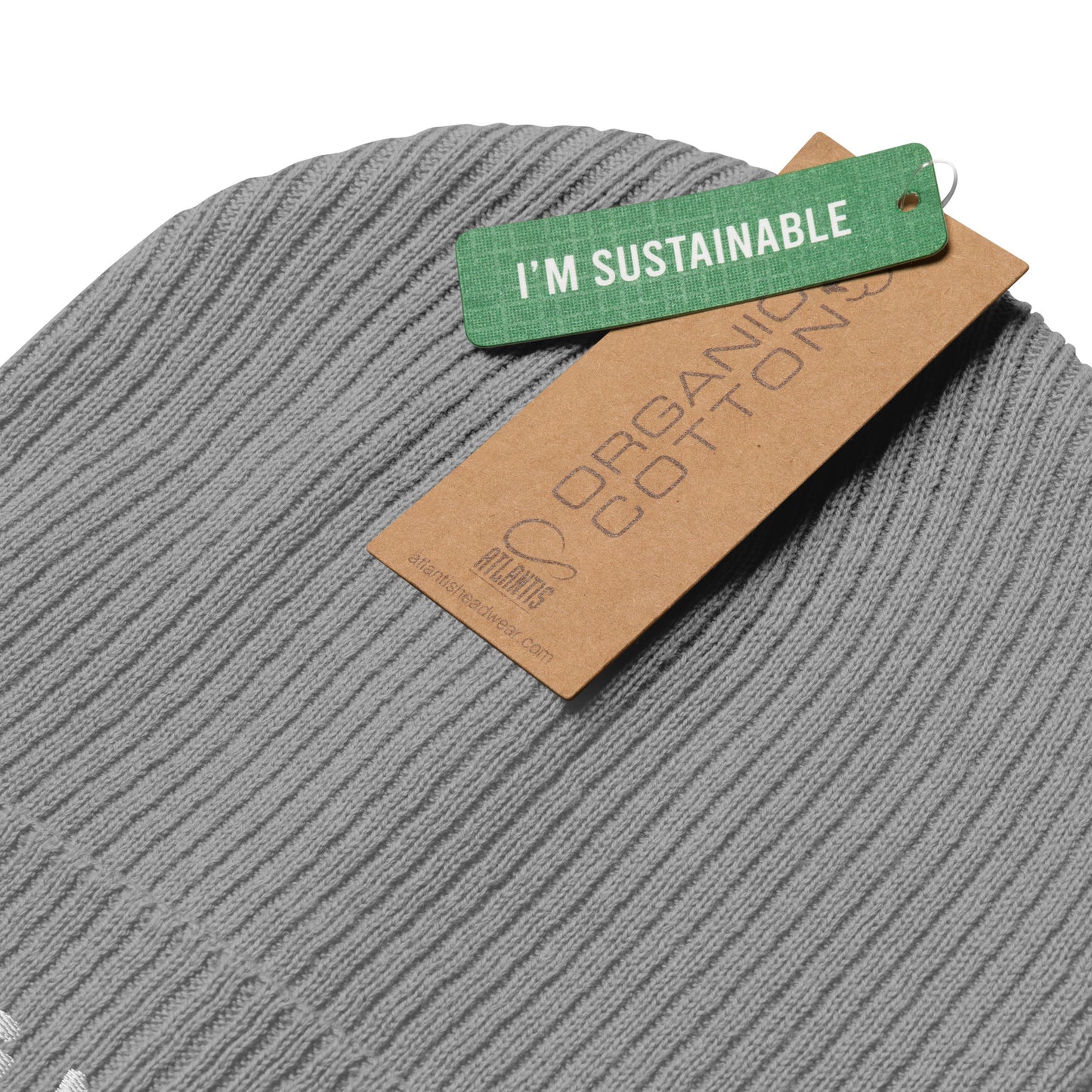 Dog Mom Organic Ribbed Beanie