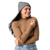 Dog Mom Organic Ribbed Beanie