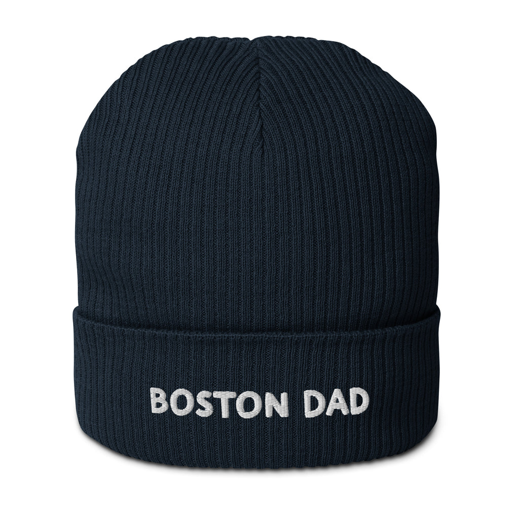 Boston Dad Organic Ribbed Beanie