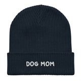 Dog Mom Organic Ribbed Beanie